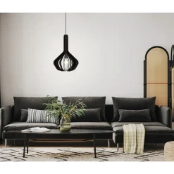 Eglo Pendellampa Velasco Stål Svart | 380mm - Passande För 1x E27