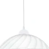 Eglo Pendellampa Vetro Plast Vit | 350mm - Passande För 1x E27