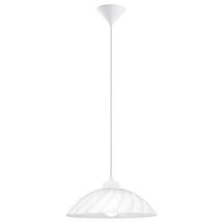 Eglo Pendellampa Vetro Plast Vit | 350mm - Passande För 1x E27