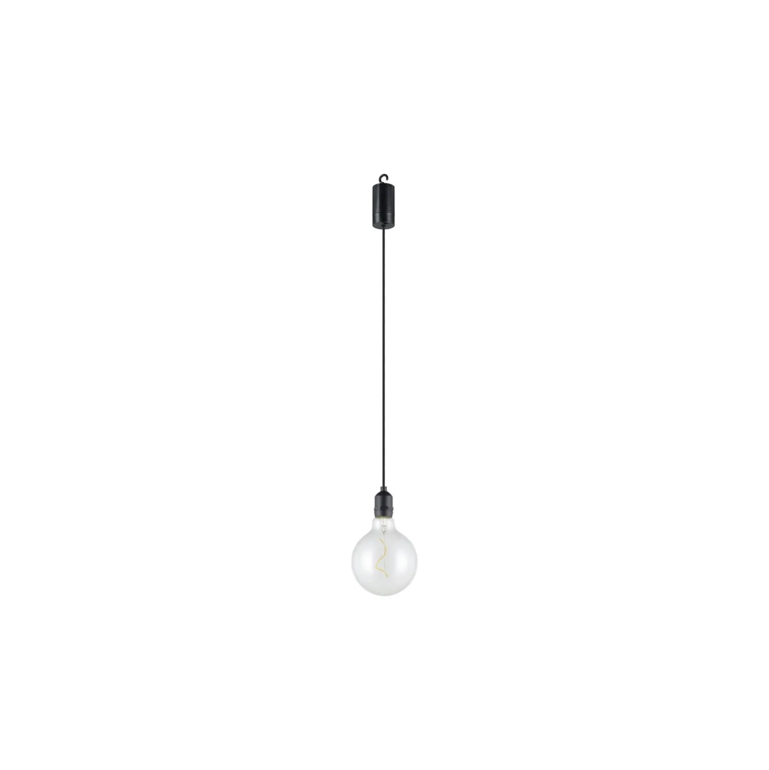 Eglo Pendellampa Vignanello Svart 827 Extra Varm Vit | IP44 - Batteridriven