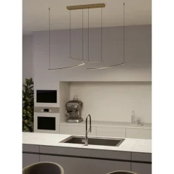 Eglo Pendellampa Villeggi Aluminium Guld 22W 3600lm - 827-865 Justerbar Vit | Dimbar