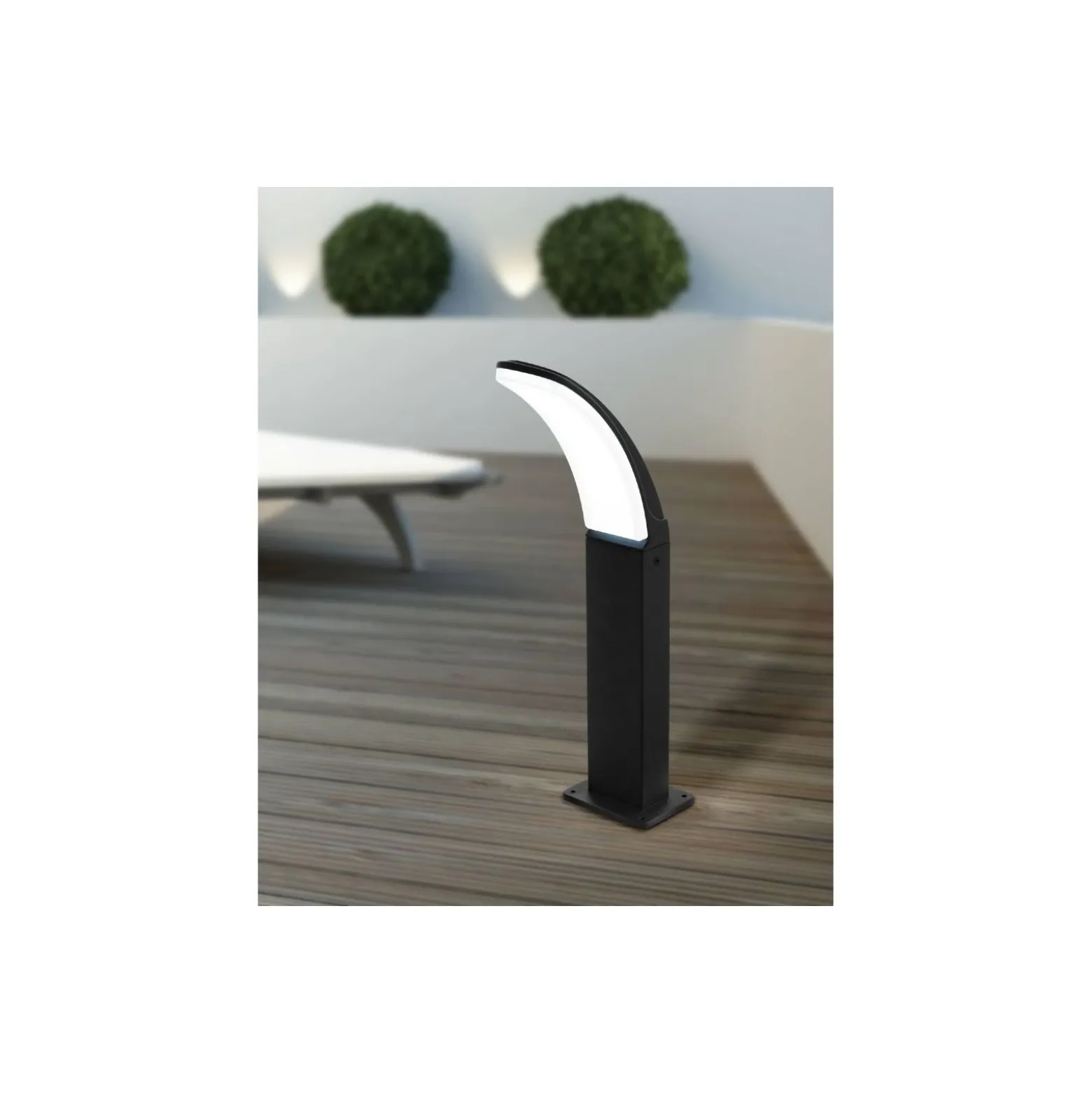 Eglo Piedestallampa Fiumicino Utomhus Aluminium Svart 11.5W 1200lm - 830 Varm Vit