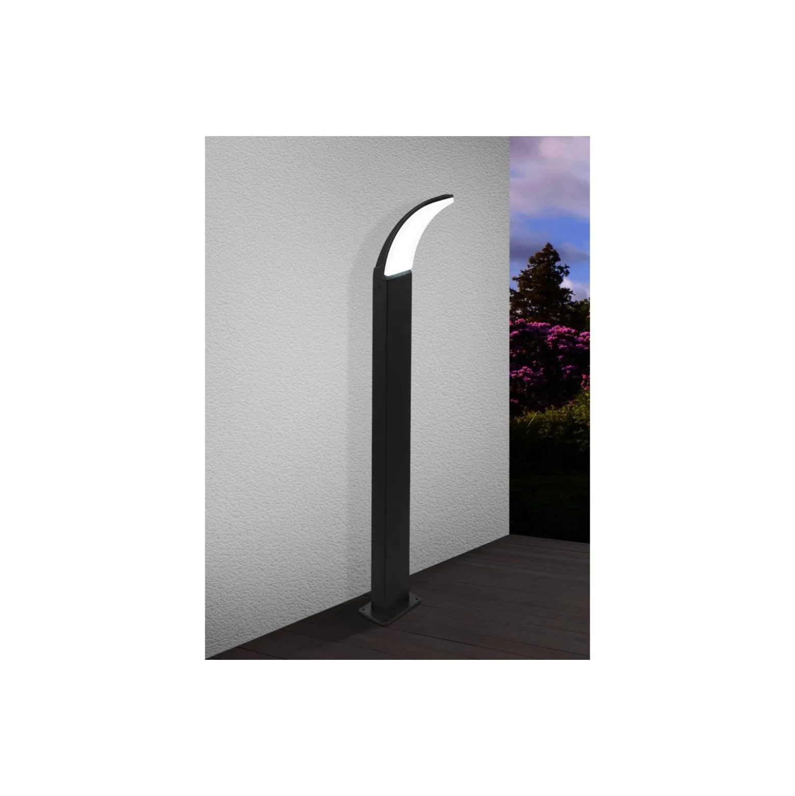 Eglo Piedestallampa Fiumicino Utomhus Aluminium Svart 11.5W 1200lm - 830 Varm Vit
