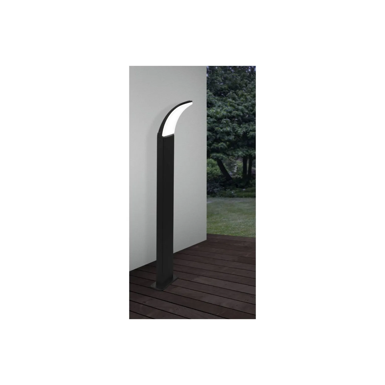 Eglo Piedestallampa Fiumicino Utomhus Aluminium Svart 11.5W 1200lm - 830 Varm Vit