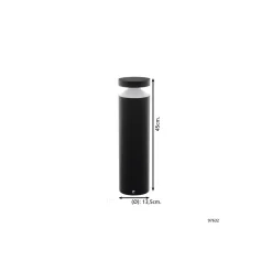 Eglo Piedestallampa Melzo Utomhus Aluminium Svart 11W 1300lm - 830 Varm Vit