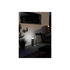 Eglo Piedestallampa Park 5 Aluminium Svart med Eluttag | IP54 - Passande för 1x E27