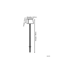 Eglo Spik Ljus Altilia Solar Svart 7W 790lm - 830 Varm Vit | IP65 - Rörelsesensor