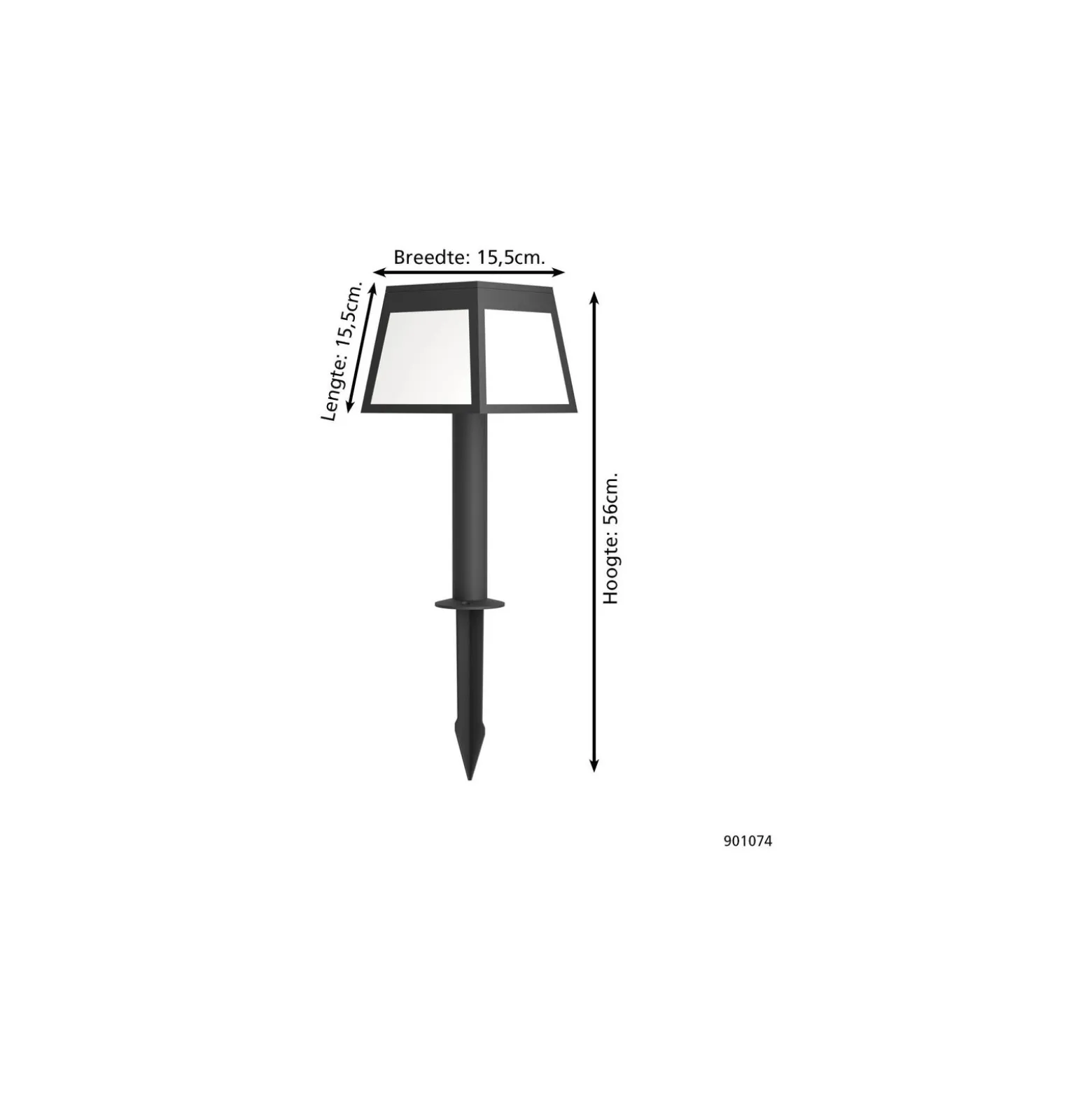 Eglo Spik Ljus Altilia Solar Svart 7W 790lm - 830 Varm Vit | IP65 - Rörelsesensor