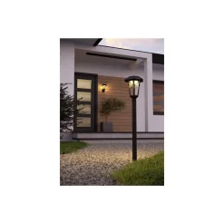 Eglo Spik Ljus Prietta Solar Svart 6W 800lm - 827 Extra Varm Vit | IP44 - Rörelse- och Ljussensor
