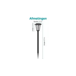 Eglo Spik Ljus Prietta Solar Svart 6W 800lm - 827 Extra Varm Vit | IP44 - Rörelse- och Ljussensor