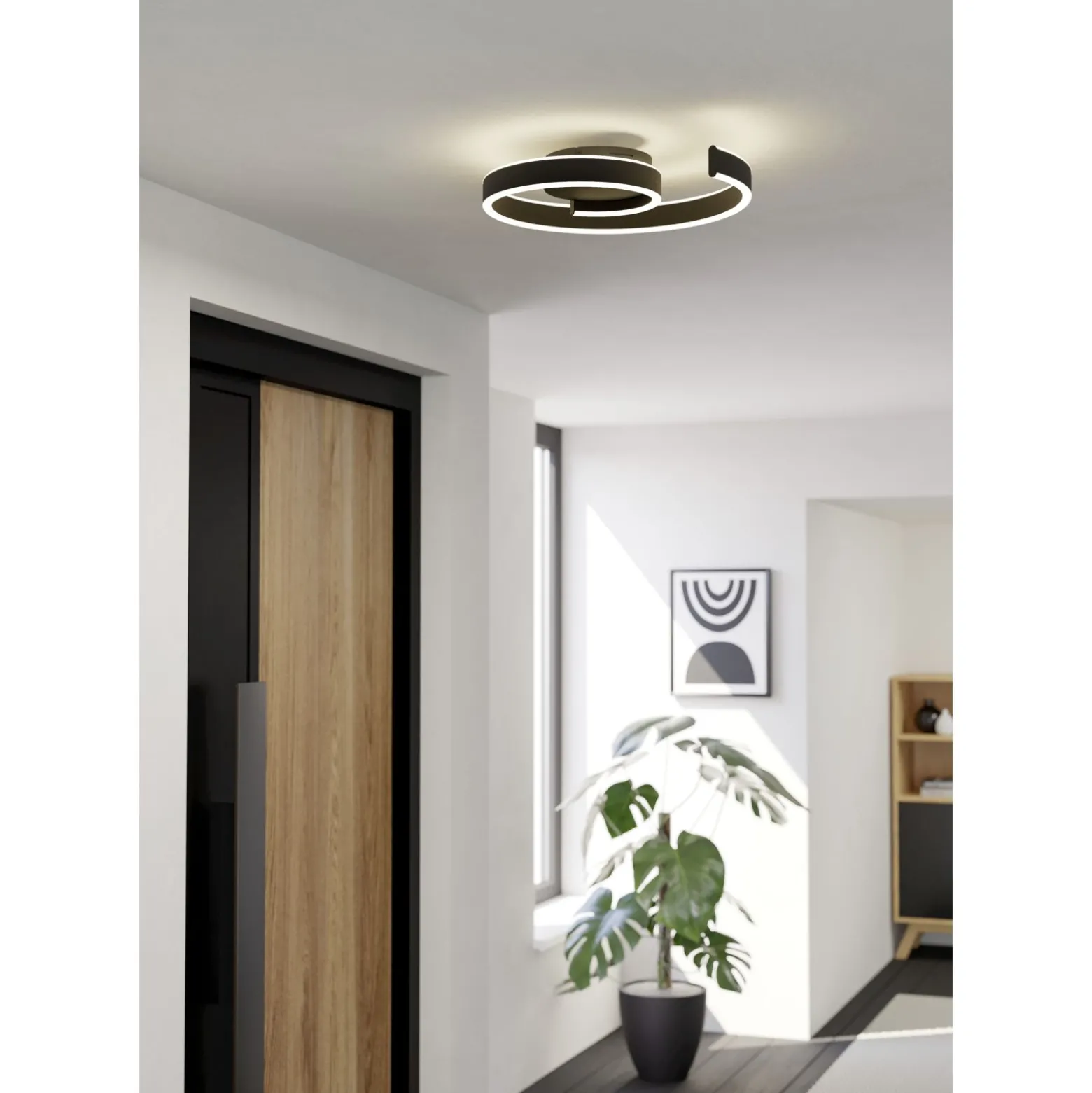 Eglo Taklampa Andabaia-Z Aluminium Svart 37W 4450lm - 830-865 Justerbar Vit | Dimbar