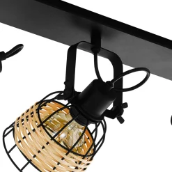 Eglo Taklampa Anwick 1 Stål Svart | Passande För 3x E27