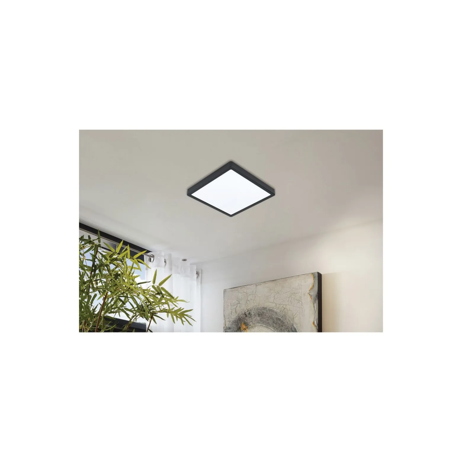 Eglo Taklampa Argolis 2 Stål Svart 20W 2400lm - 830 Varm Vit | IP44