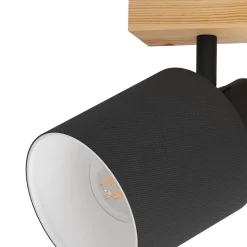 Eglo Taklampa Batallas Trä Svart | Passande För 2x E27