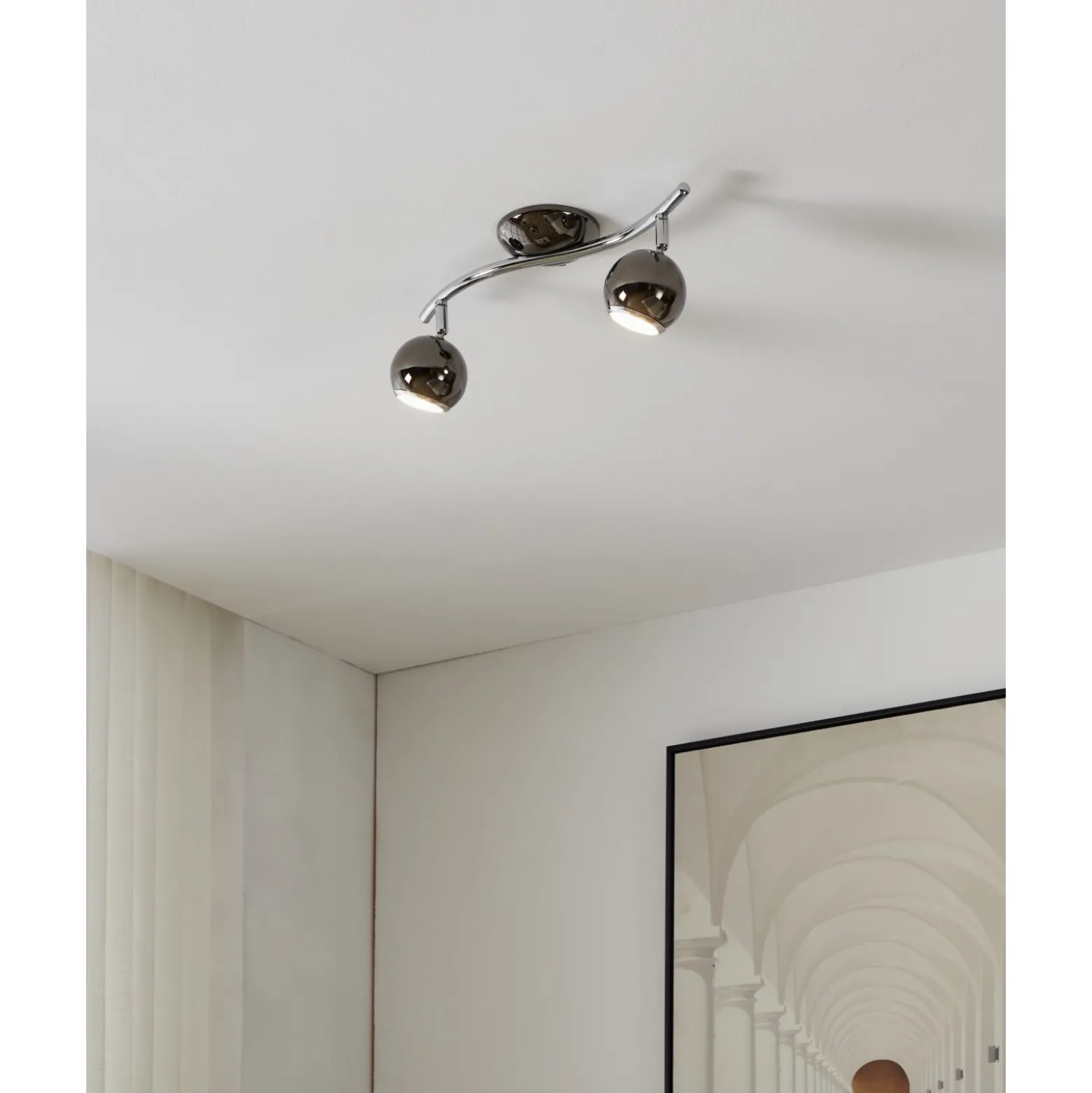 Eglo Taklampa Bimeda Stål Krom 2W 250lm - 830 Varm Vit