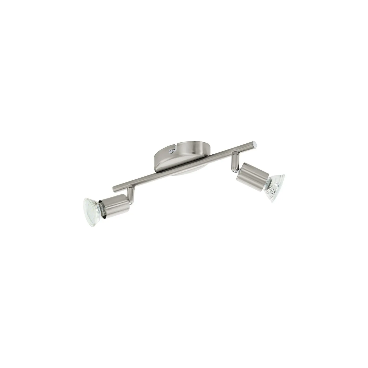 Eglo Taklampa Buzz-LED Stål Satin Nickel 2x2.8W 2x250lm - 830 Varm Vit | IP20 - Inkl. 2x GU10
