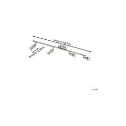 Eglo Taklampa Buzz-LED Stål Satin Nickel 4x2.8W 4x250lm - 830 Varm Vit | IP20 - Inkl. 4x GU10