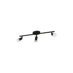 Eglo Taklampa Buzz-LED Stål Svart 3x2.8W 3x250lm - 830 Varm Vit | IP20 - Inkl. 3x GU10