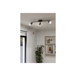 Eglo Taklampa Buzz-LED Stål Svart 3x2.8W 3x250lm - 830 Varm Vit | IP20 - Inkl. 3x GU10