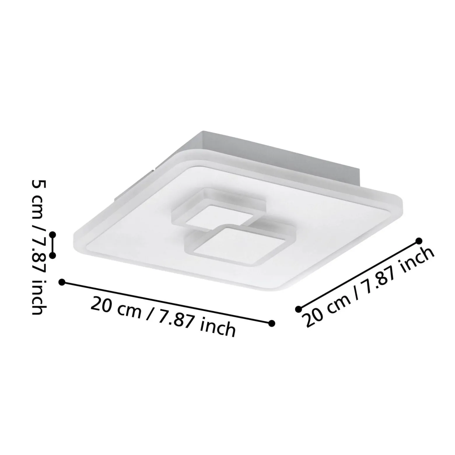 Eglo Taklampa Cadegal Stål Vit 78W 1200lm - 840 Kallvit