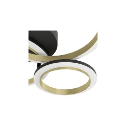 Eglo Taklampa Calliera Stål Svart Guld 20W 2500lm - 840 Kallvit | IP20 - Dimbar