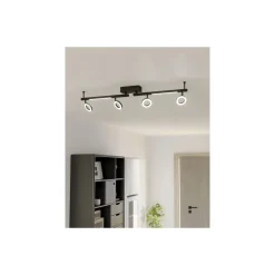 Eglo Taklampa Cardillio 2 Aluminium Stål Svart 3.2W 400lm - 830 Varm Vit | IP20