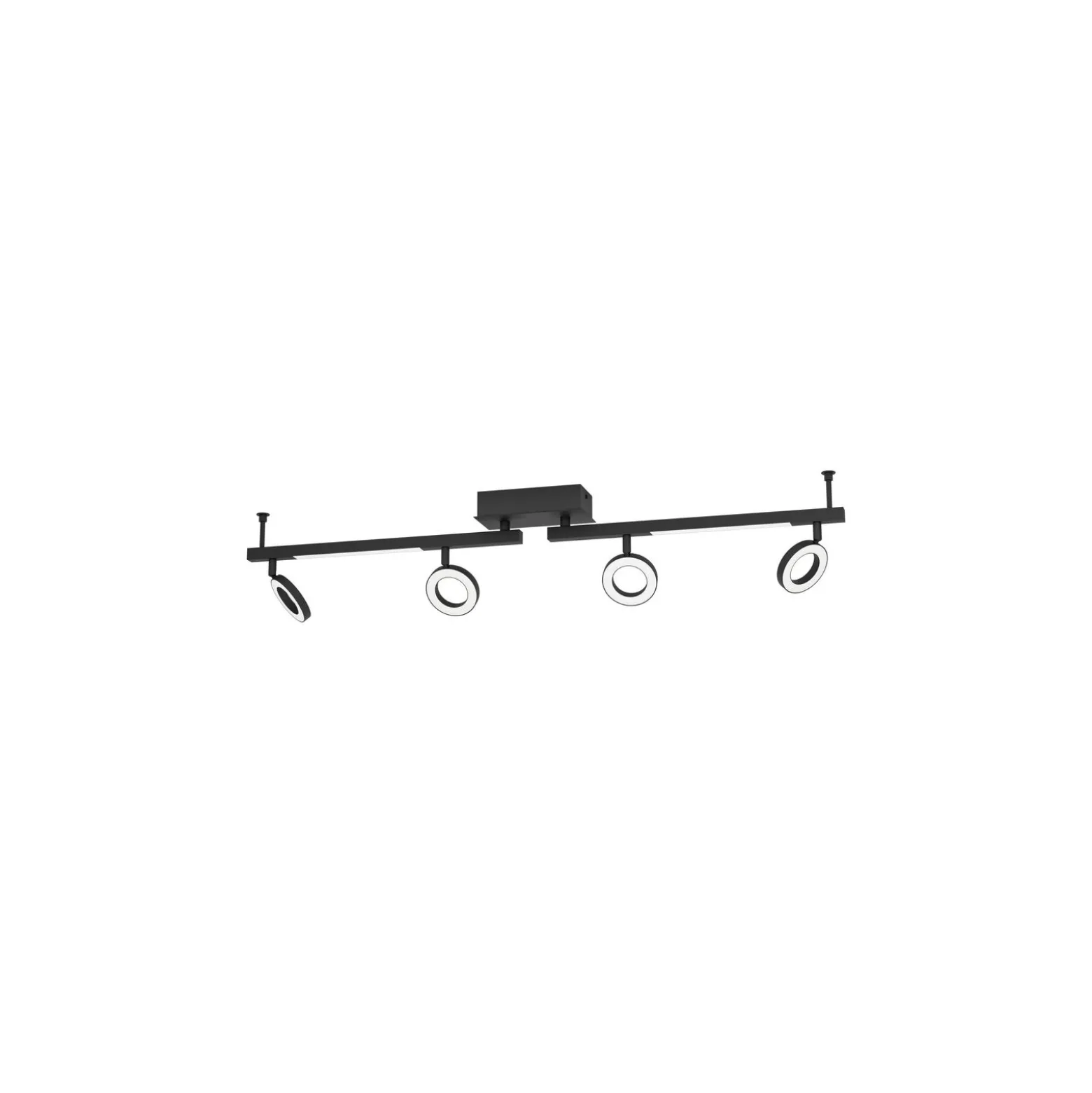Eglo Taklampa Cardillio 2 Aluminium Stål Svart 3.2W 400lm - 830 Varm Vit | IP20