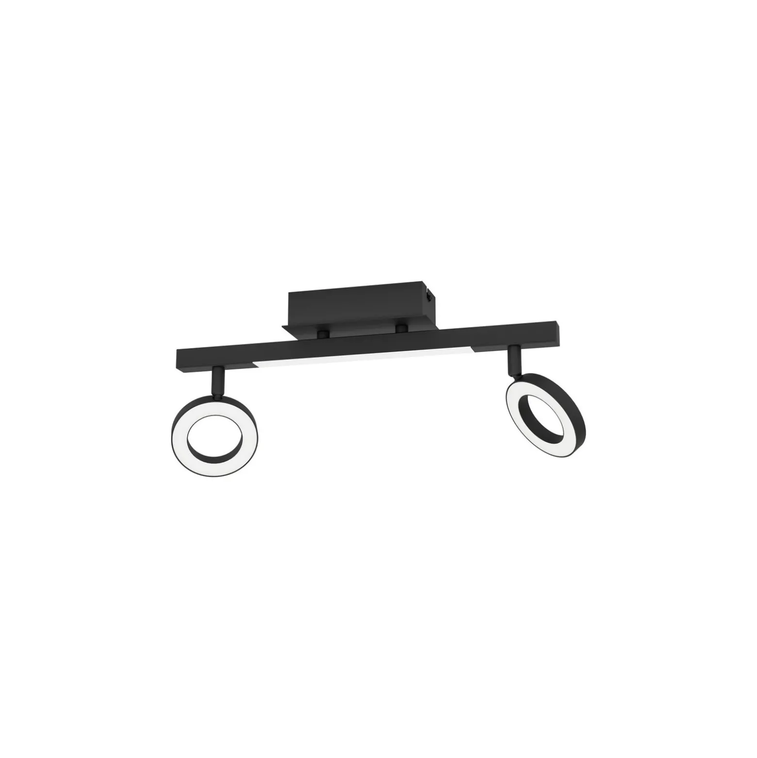 Eglo Taklampa Cardillio 2 Aluminium Stål Svart 3.2W 400lm - 830 Varm Vit | IP20