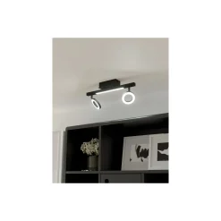Eglo Taklampa Cardillio 2 Aluminium Stål Svart 3.2W 400lm - 830 Varm Vit | IP20