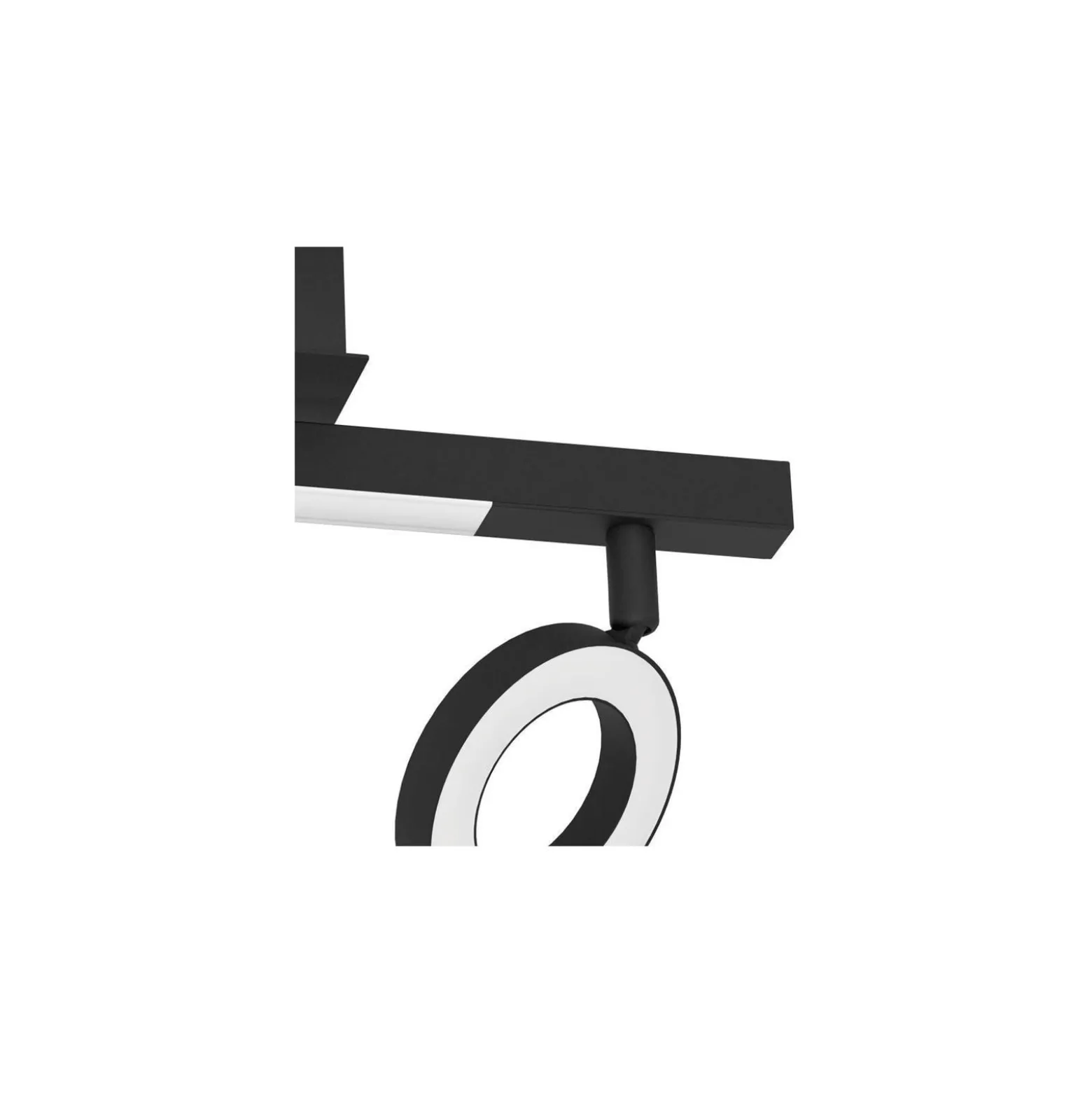 Eglo Taklampa Cardillio 2 Aluminium Stål Svart 3.2W 400lm - 830 Varm Vit | IP20