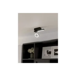 Eglo Taklampa Cardillio 2 Aluminium Stål Svart 3.2W 400lm - 830 Varm Vit | IP20