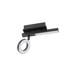 Eglo Taklampa Cardillio 2 Aluminium Stål Svart 3.2W 400lm - 830 Varm Vit | IP20