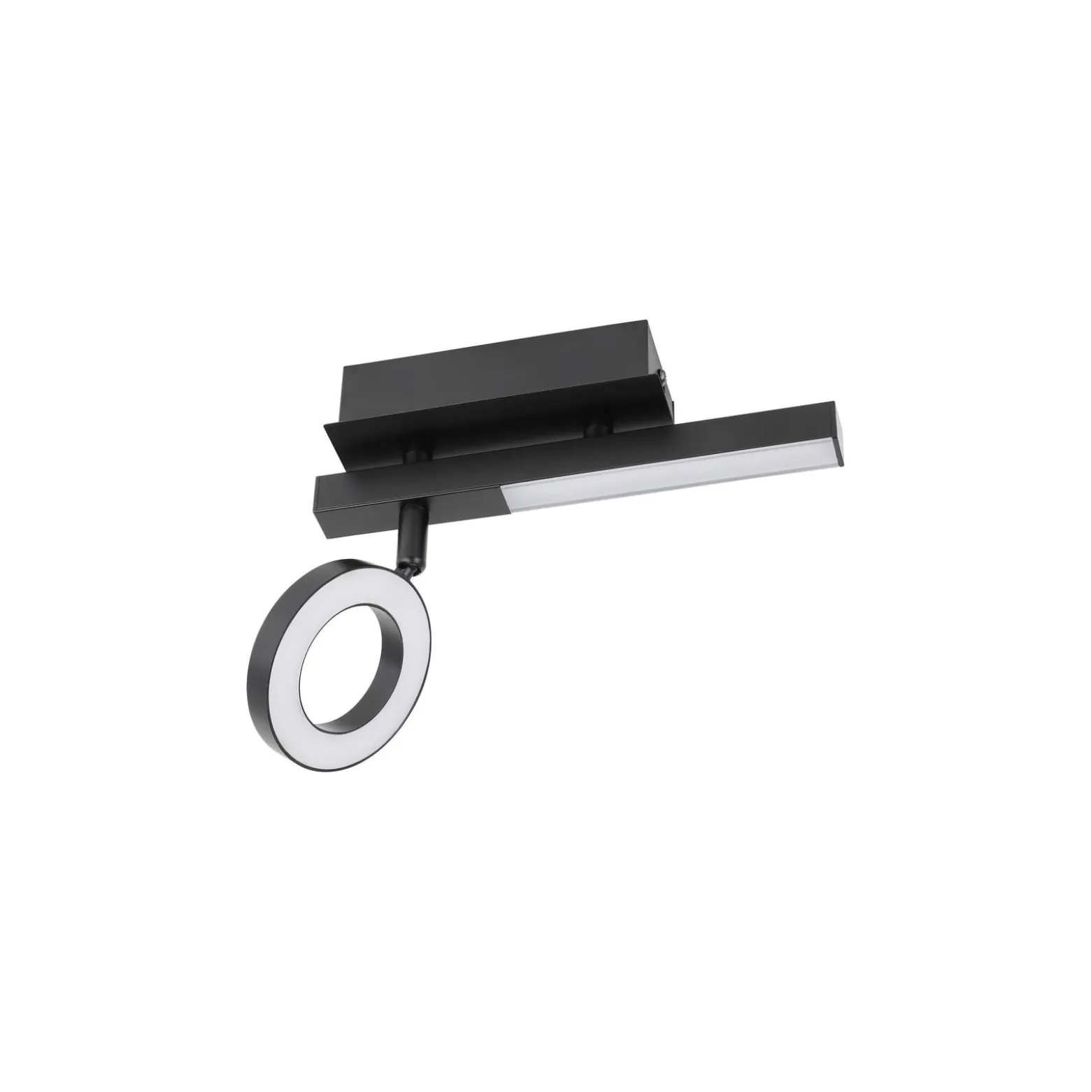 Eglo Taklampa Cardillio 2 Aluminium Stål Svart 3.2W 400lm - 830 Varm Vit | IP20