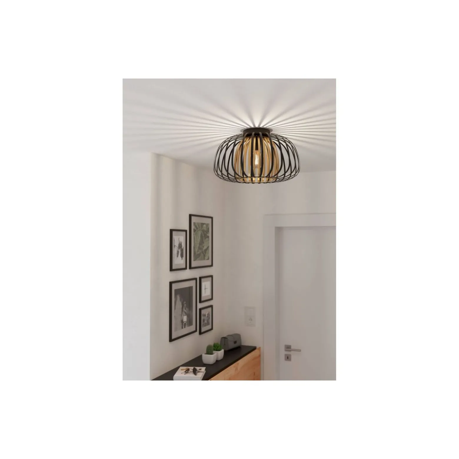 Eglo Taklampa Encinitos Svart, Guld | Passande för E27