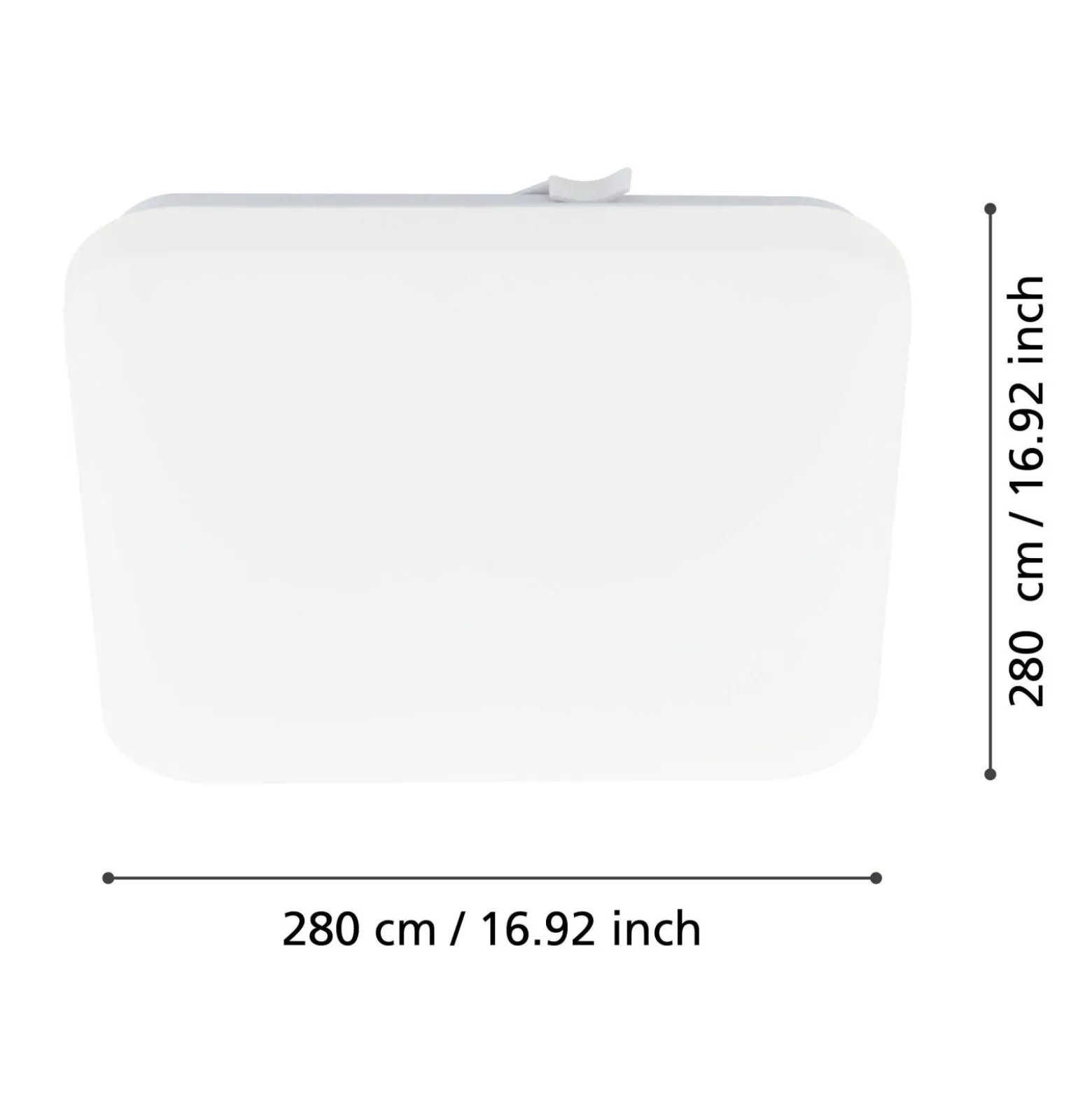 Eglo Taklampa Frania Stål Vit 10W 1100lm - 830 Varm Vit