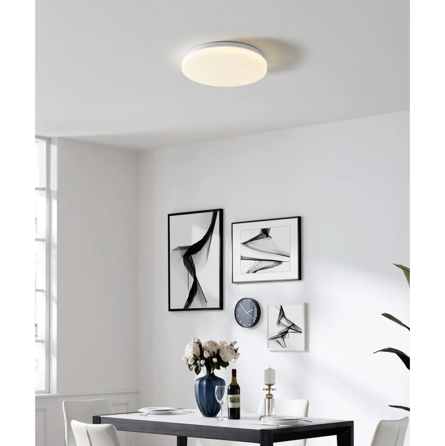 Eglo Taklampa Frania-Z Stål Vit 12W 1800lm - 827-865 Justerbar Vit | 310mm - Dimbar