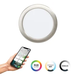 Eglo Taklampa Fueva 6 Plast Vit 9W 1150lm - 827-865 Justerbar Vit | 168mm - IP44 - Dimbar