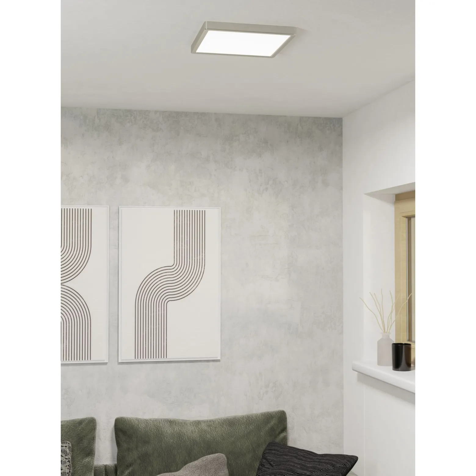 Eglo Taklampa Fueva 6 Stål Vit 13W 2000lm - 827-865 Justerbar Vit | IP44 - Dimbar