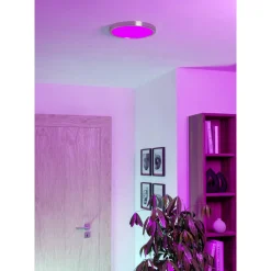 Eglo Taklampa Fueva 6-z Stål Vit 14W 1800lm - 827-865 Justerbar Vit | 278mm - IP44 - Dimbar