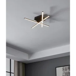 Eglo Taklampa Lasana 3 Stål Aluminium Svart 35W 1500lm - 830 Varm Vit