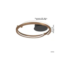 Eglo Taklampa Mezzomonte Aluminium Stål Brons Svart 20W 1600lm - 827-865 Justerbar Vit | IP20 - Dimbar