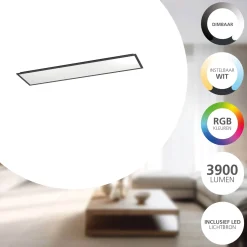 Eglo Taklampa Moradillo-Z Stål Svart 34W 4400lm - 827-865 Justerbar Vit | Dimbar