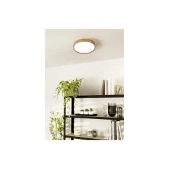 Eglo Taklampa Musurita Stål Trä Vit 14.6W 1600lm - 830 Varm Vit | IP20