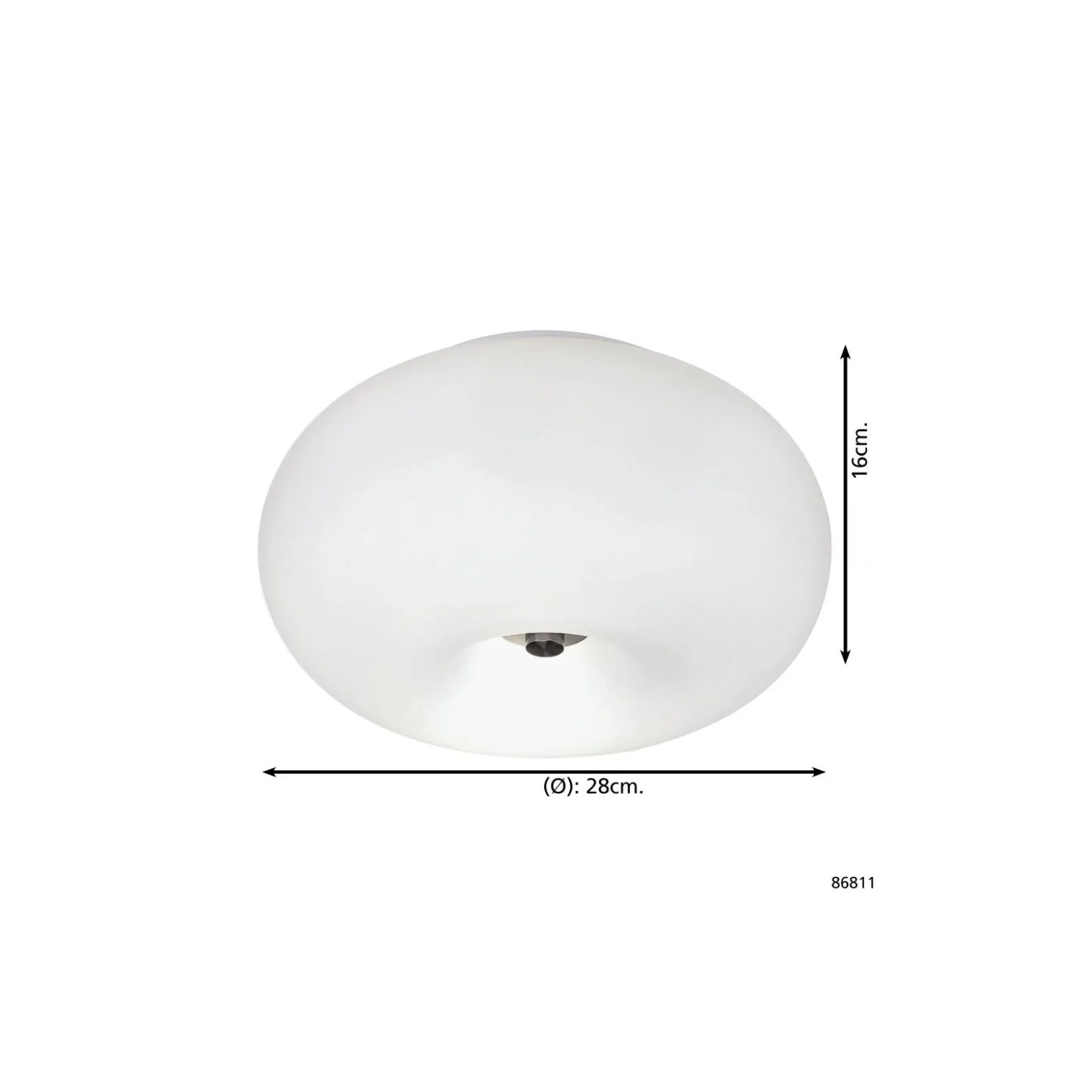 Eglo Taklampa Optica Stål Satin Nickel | Passande för 2x E27
