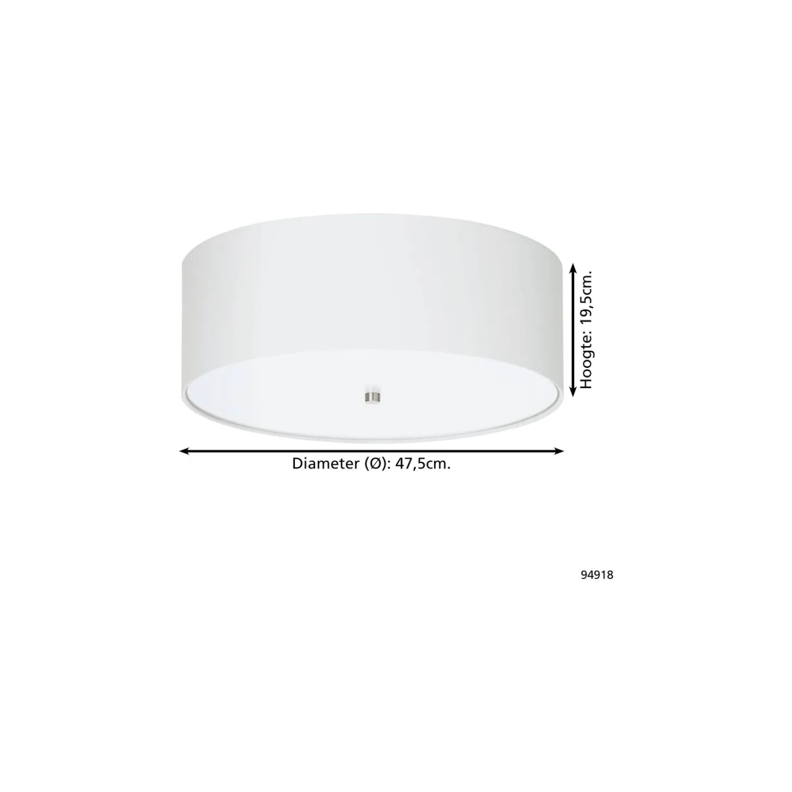 Eglo Taklampa Pasteri Stål Satin Nickel | IP20 - Passande för 3x E27