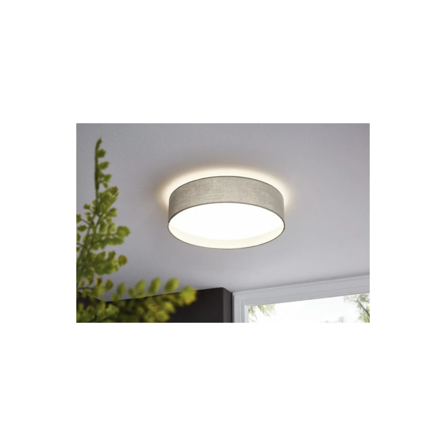 Eglo Taklampa Pasteri Stål Vit 3.6W 320lm - 830 Varm Vit | IP20