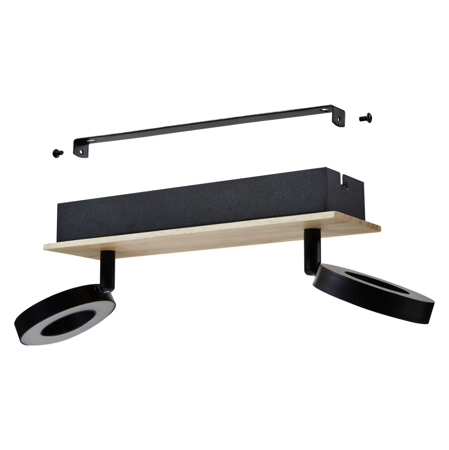 Eglo Taklampa Rielves Trä Svart 4W 500lm - 830 Varm Vit