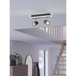 Eglo Taklampa Rimbocchi Stål Svart 12W 1500lm - 830 Varm Vit