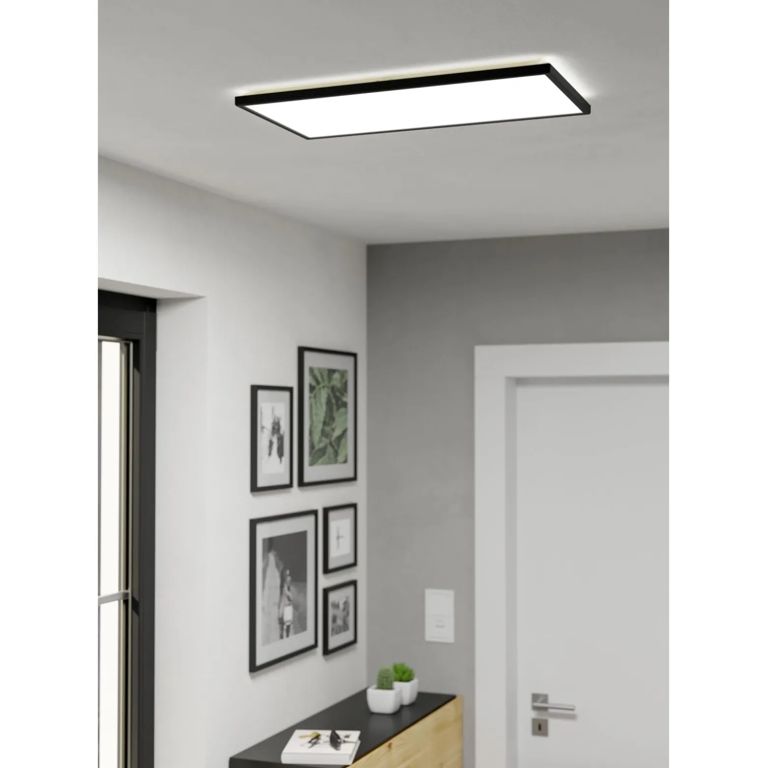 Eglo Taklampa Rovito Plast Svart 172W 2580lm - 827-865 Justerbar Vit | IP44
