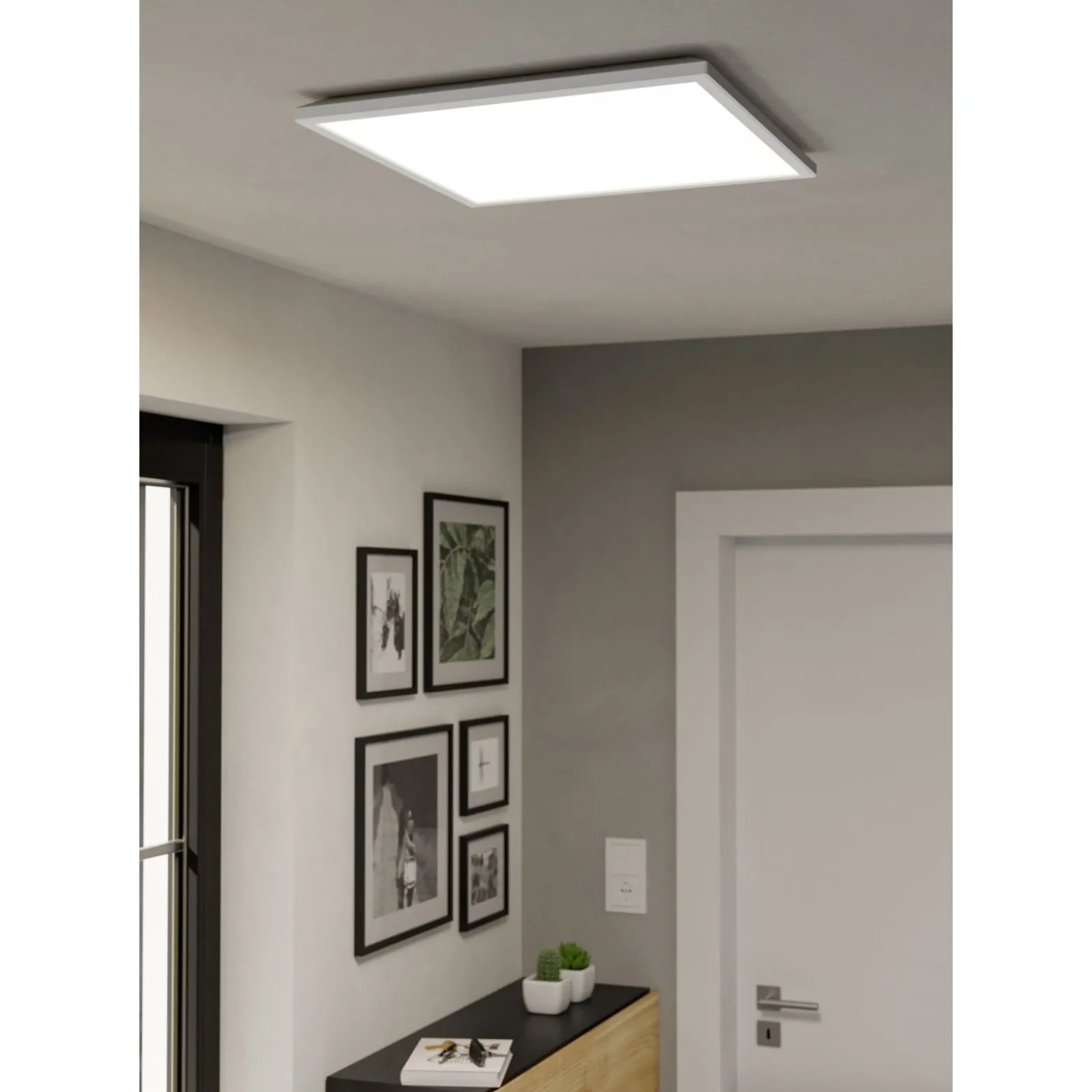 Eglo Taklampa Rovito-Z Plast Vit 17W 2800lm - 827-865 Justerbar Vit | IP44 - Dimbar